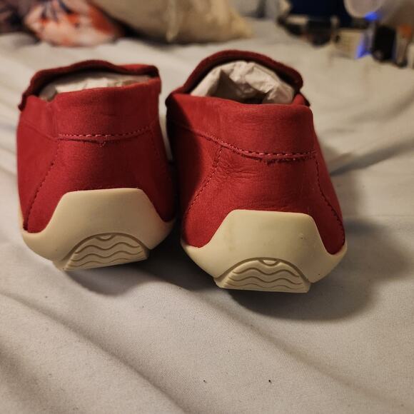 Driver Club USA Womens Size 6 3.5 On Genuine Moccasins Tan Leather NEW - Picture 5 of 6